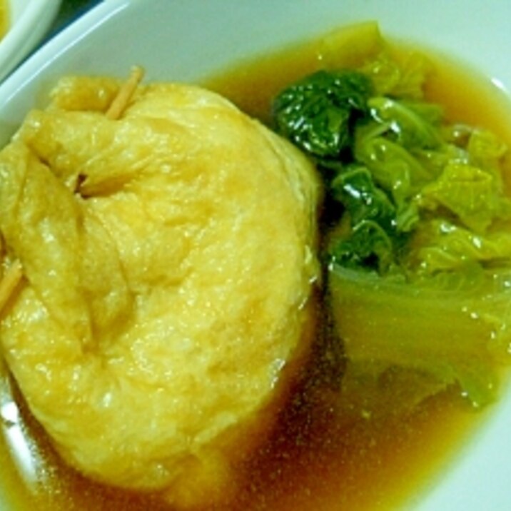 簡単♪とろ~り卵の巾着煮